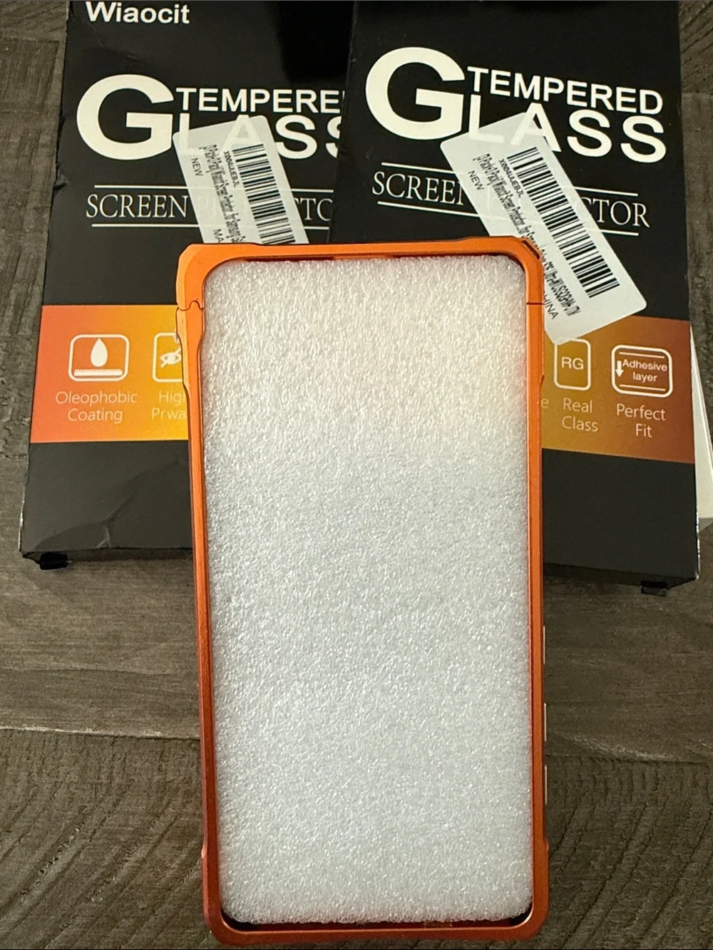 Samsung Galaxy S26 Ultra - Orange Protective Bumper Frame - Screen Protectors